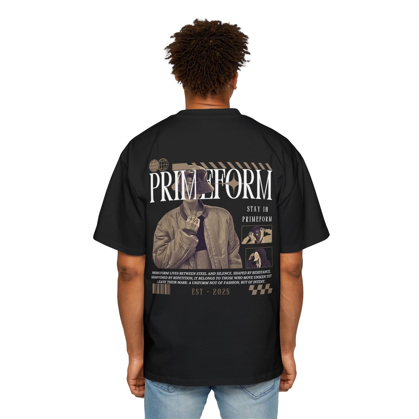New PrimeForm™ Oversized Icon Tee (Black Edition)
