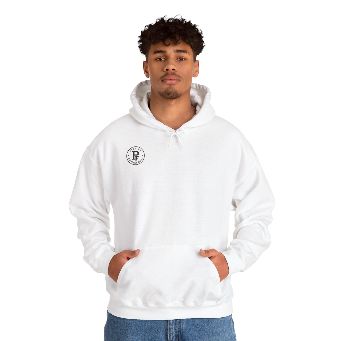 PrimeFrom™ Unisex - White Hoodie