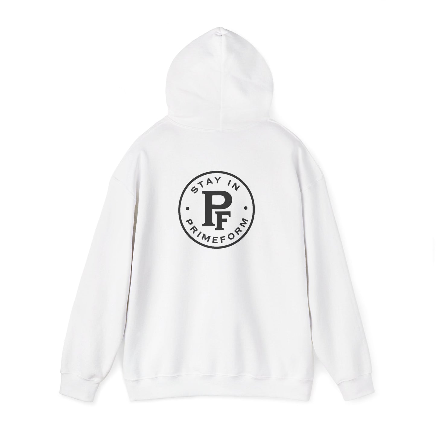 PrimeForm™ Unisex - White Hoodie – Label-Match Edition