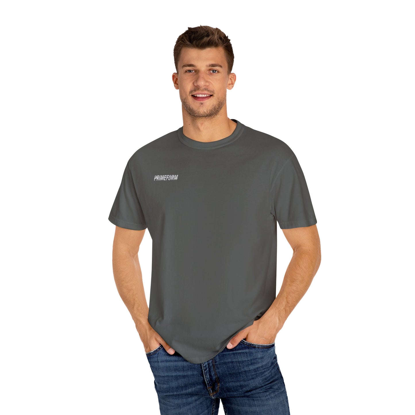 PrimeForm™ Unisex Grey & Black T-Shirt – Label “Match” Edition