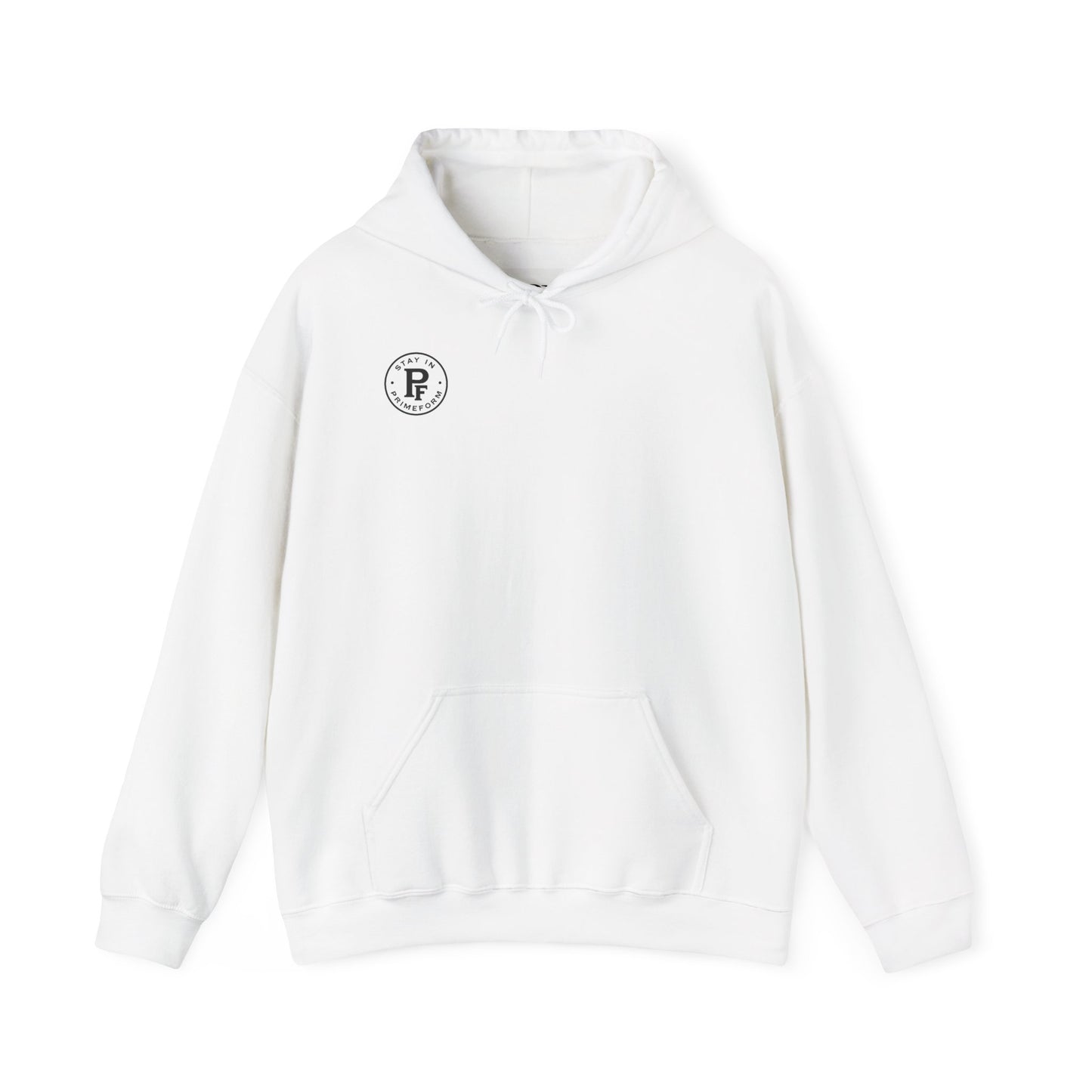 PrimeForm™ Unisex - White Hoodie – Label-Match Edition