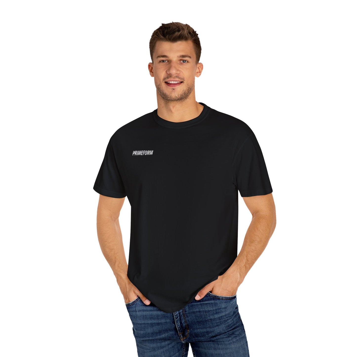 PrimeForm™ Unisex Grey & Black T-Shirt – Label “Match” Edition