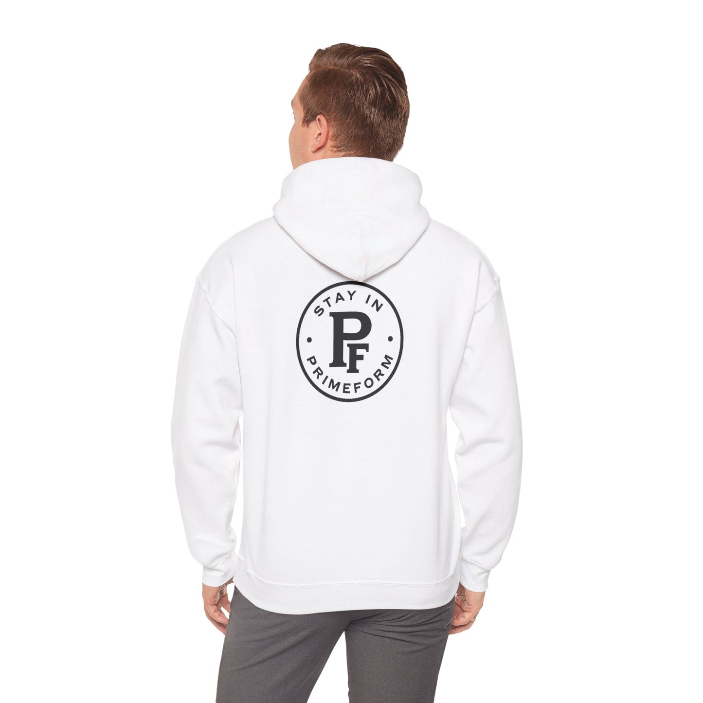 PrimeForm™ Unisex - White Hoodie – Label-Match Edition